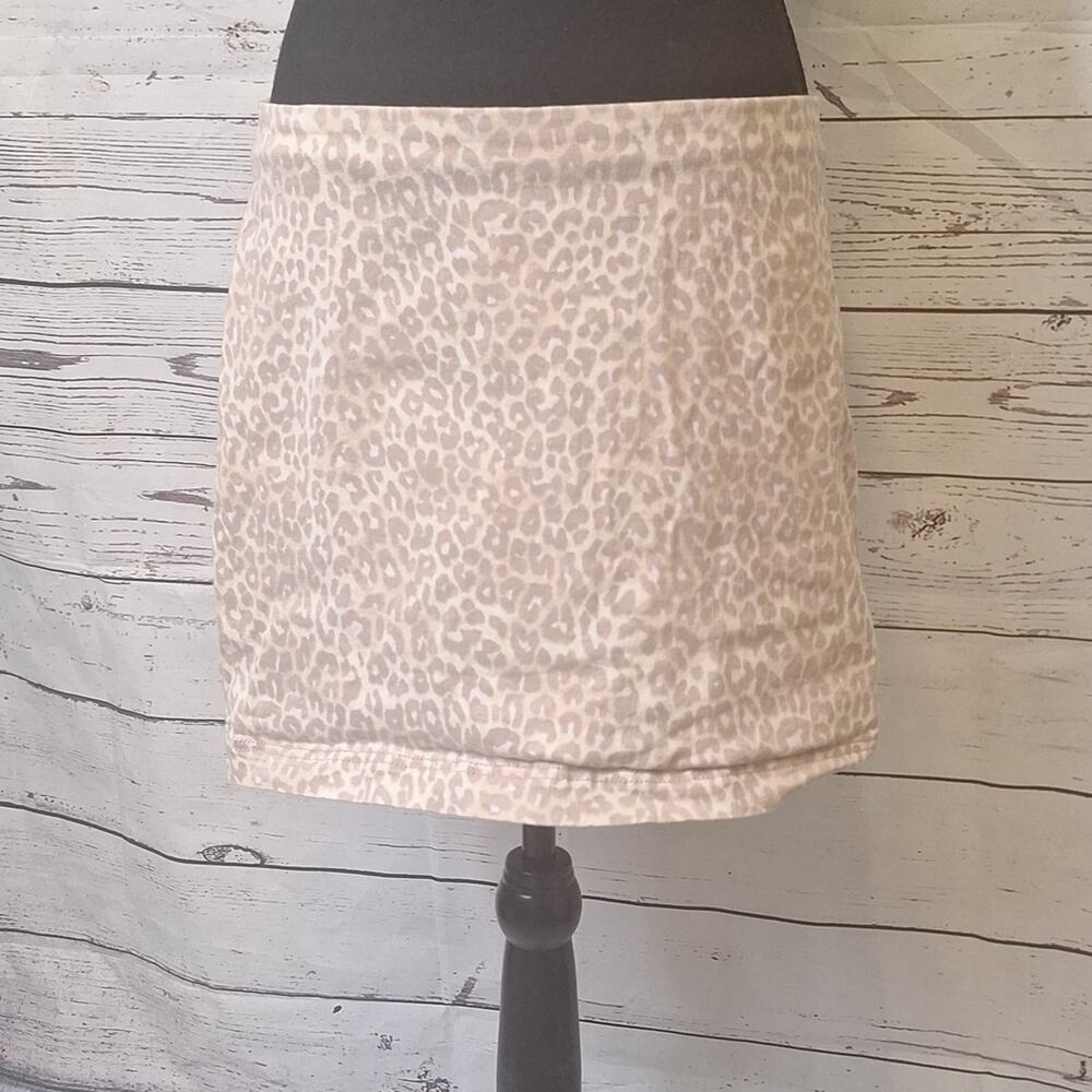 Wild fable pink animal print stretch cotton skirt sz14 #1267 - Picture 2 of 7